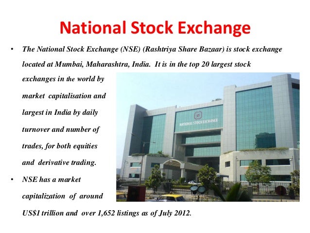 project on stock exchange in india pdf